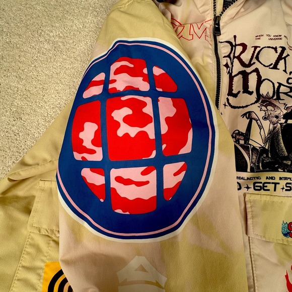 Rick And Morty Members Only Jacket - M Rare Adult Swim Lightweight Full Zip EUC - Picture 7 of 16